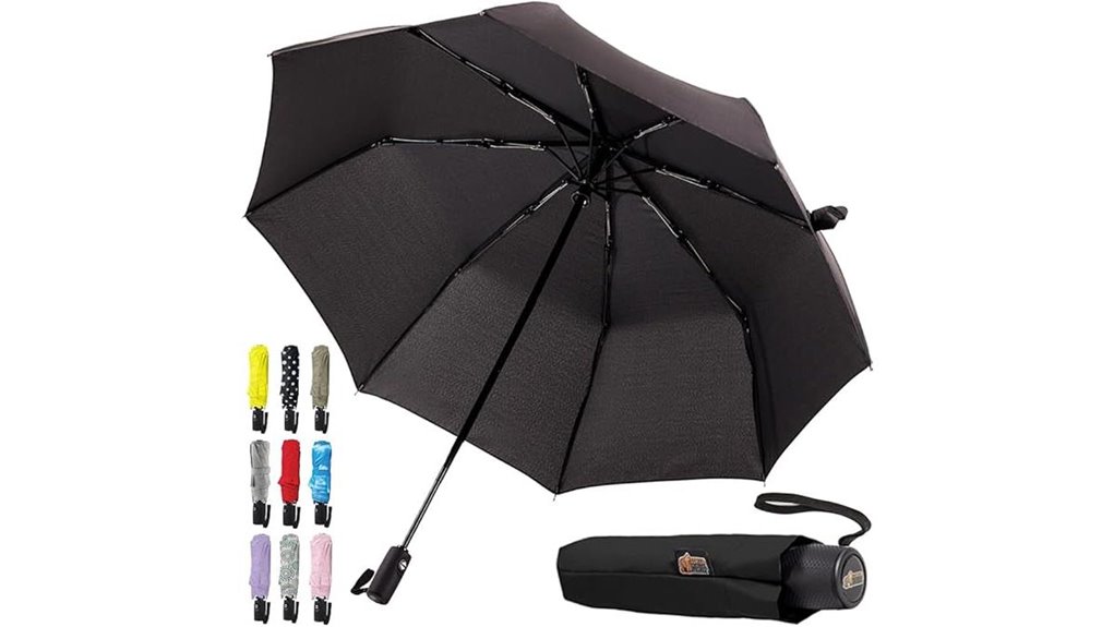 compact windproof travel umbrella