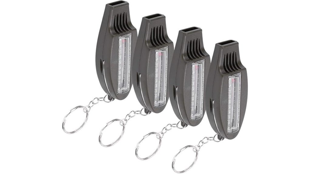 compass thermometer whistle magnifier