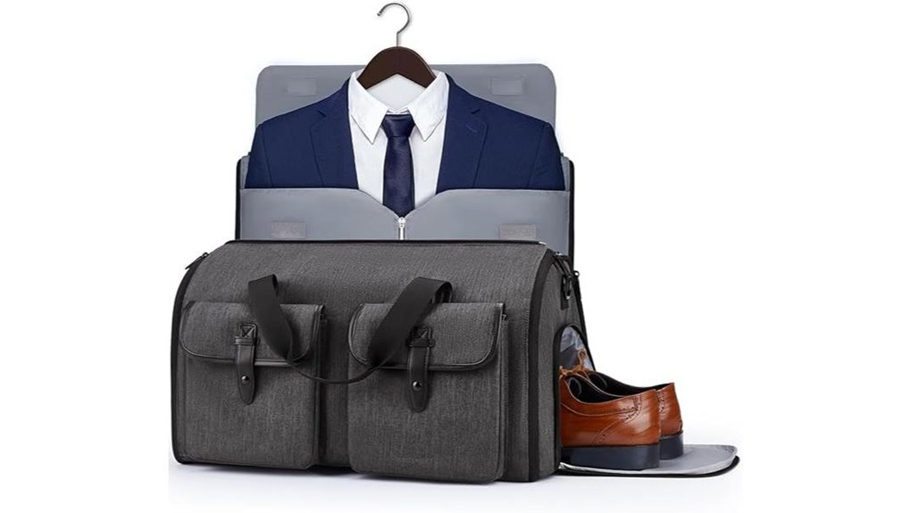 convertible garment duffle bag