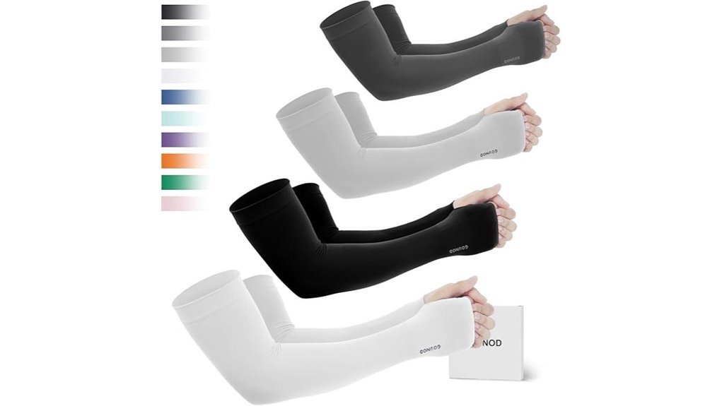 cooling sun protective arm sleeves