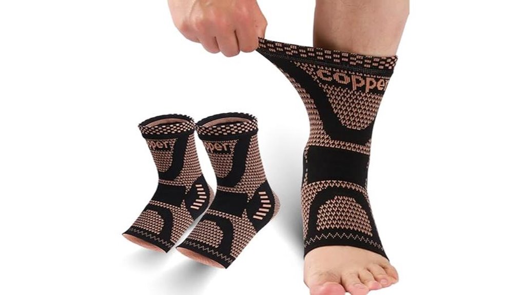 copper ankle support relief