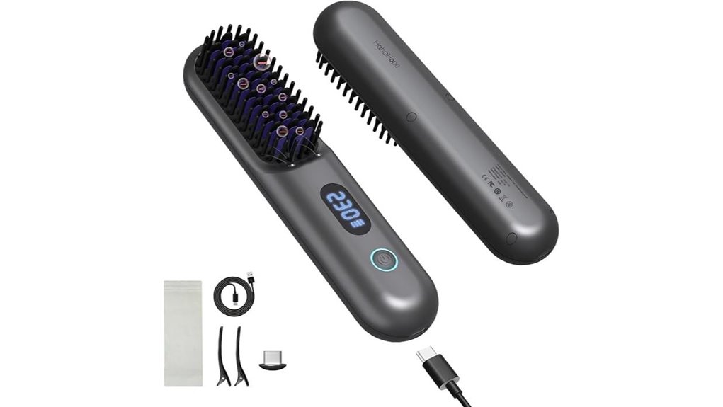 cordless 9 temp straightener 9600mah