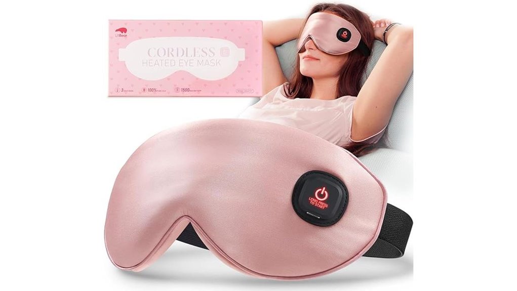 cordless heated silk mask