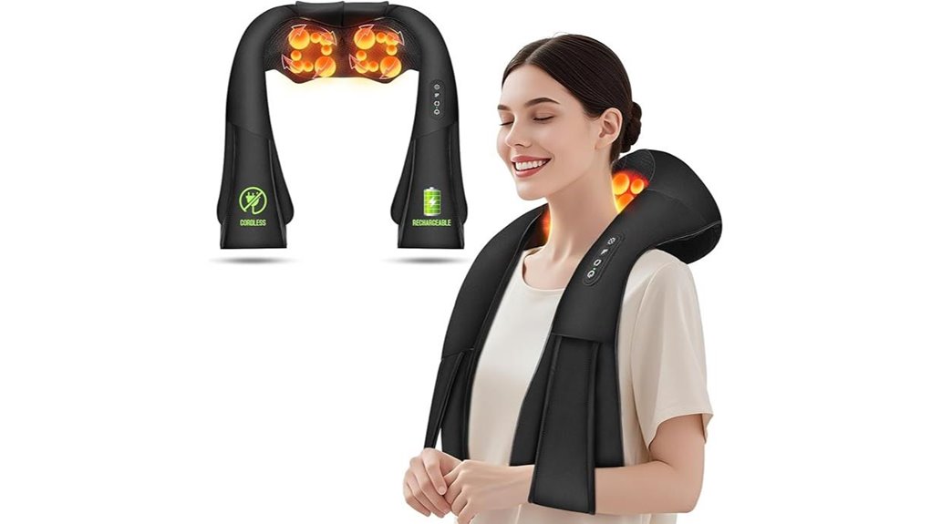 cordless shiatsu neck shoulder heat