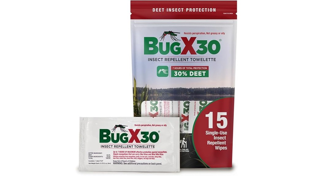 coretex 30 deet wipes