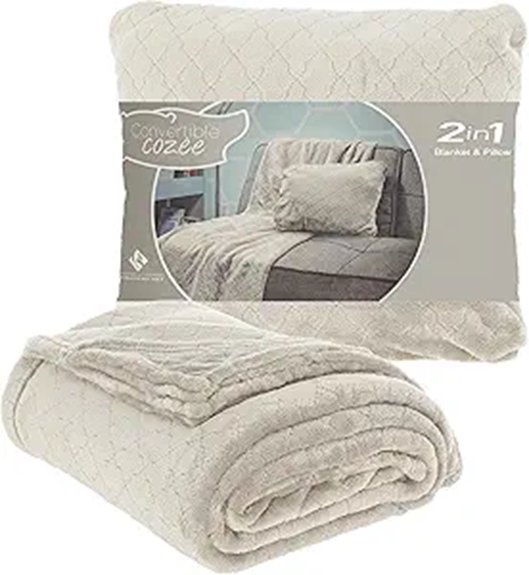 cozee convertible blanket pillow
