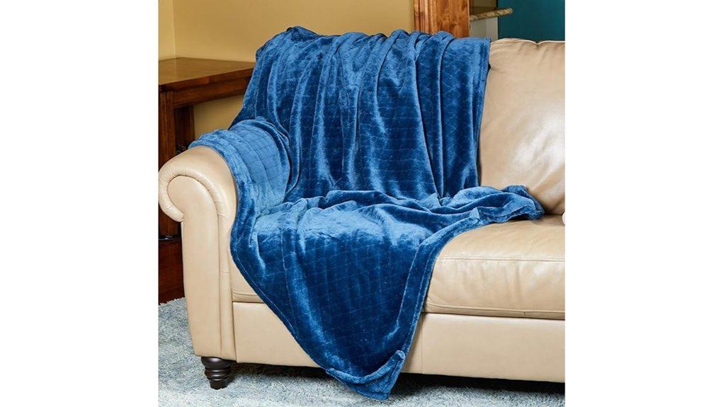 cozee sapphire blue blanket
