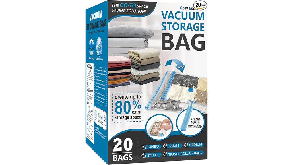 cozy 20 pack vacuum bags