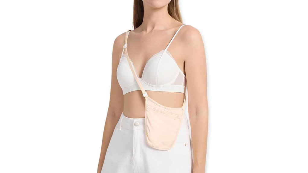 crossbody rfid blocking passport money belt