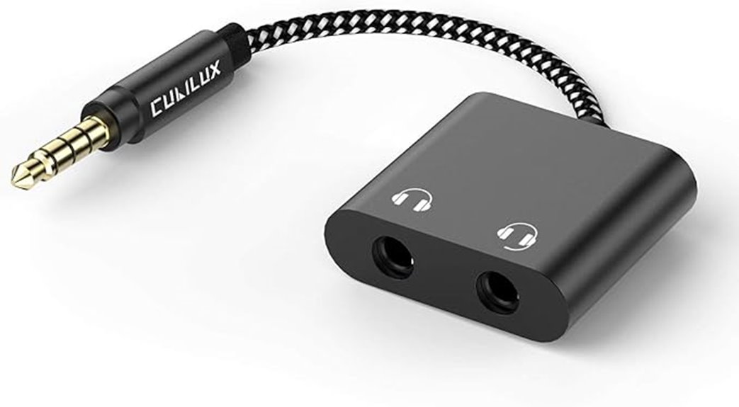 cubilux 3 5mm dual splitter