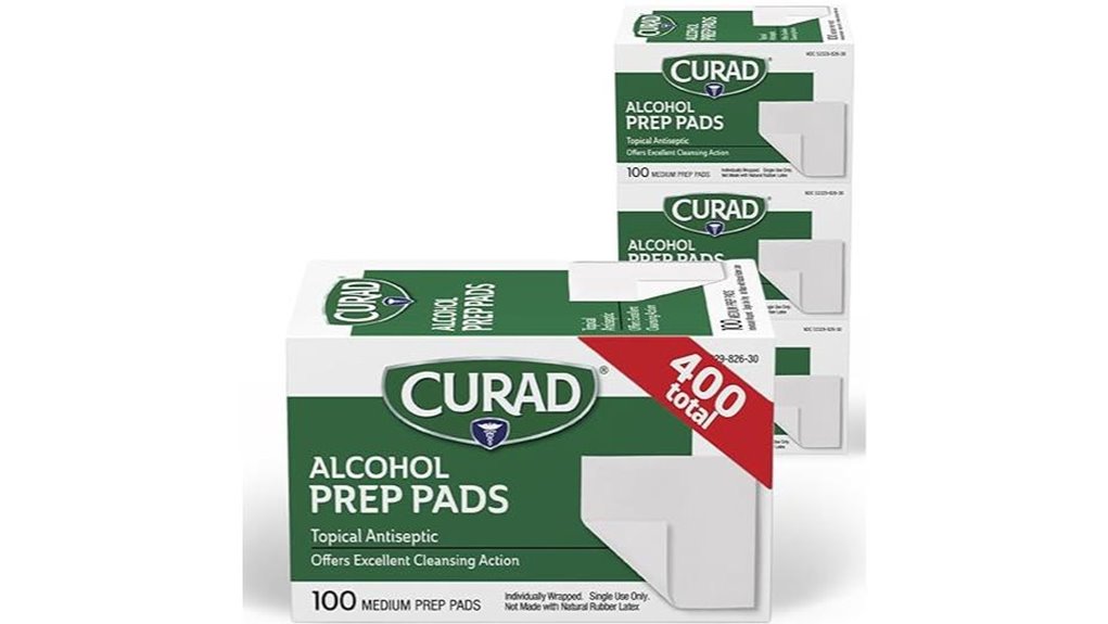 curad 400 isopropyl wipes