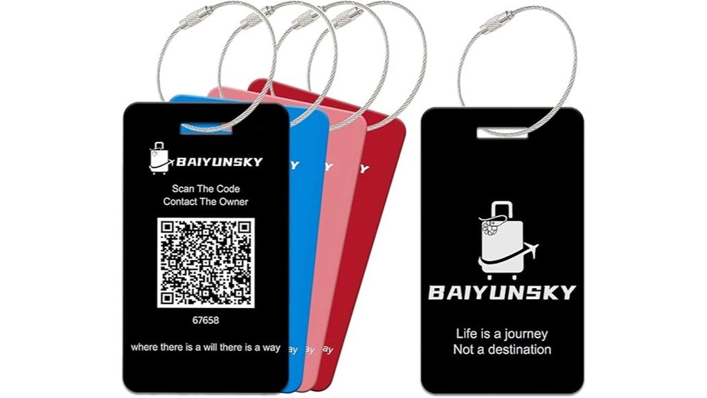 custom qr luggage tags