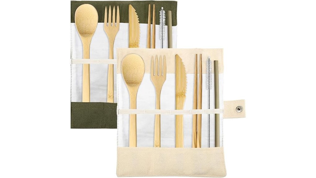 dakuan bamboo travel cutlery