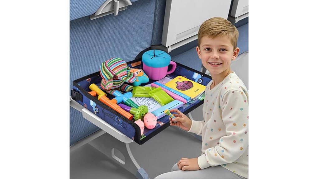 dark blue kids tray cover