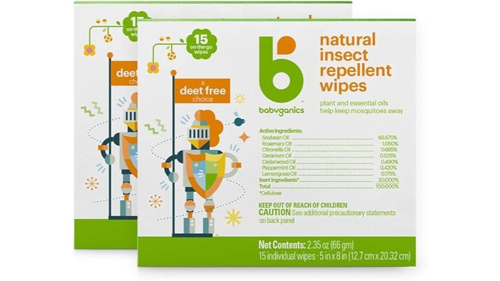 deet free insect repellent wipes