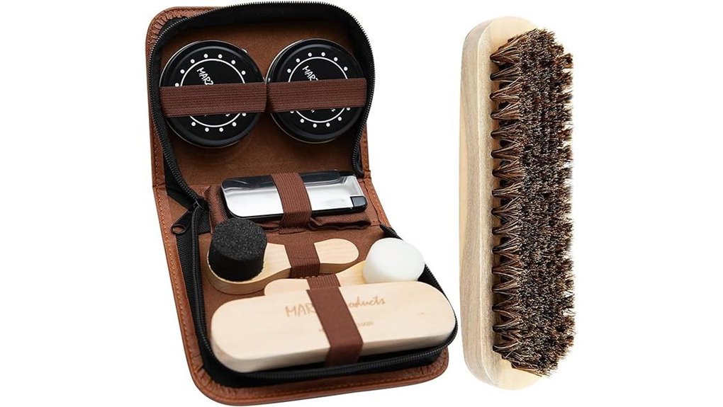 deluxe horsehair shoe polish