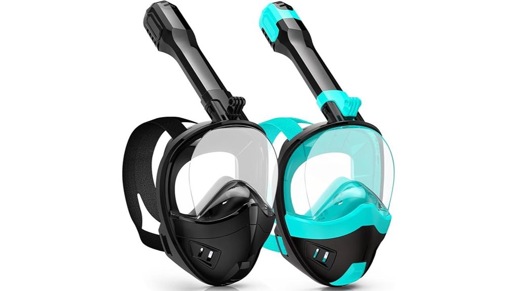 detachable camera snorkel mask