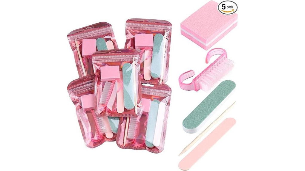 disposable five piece nail files
