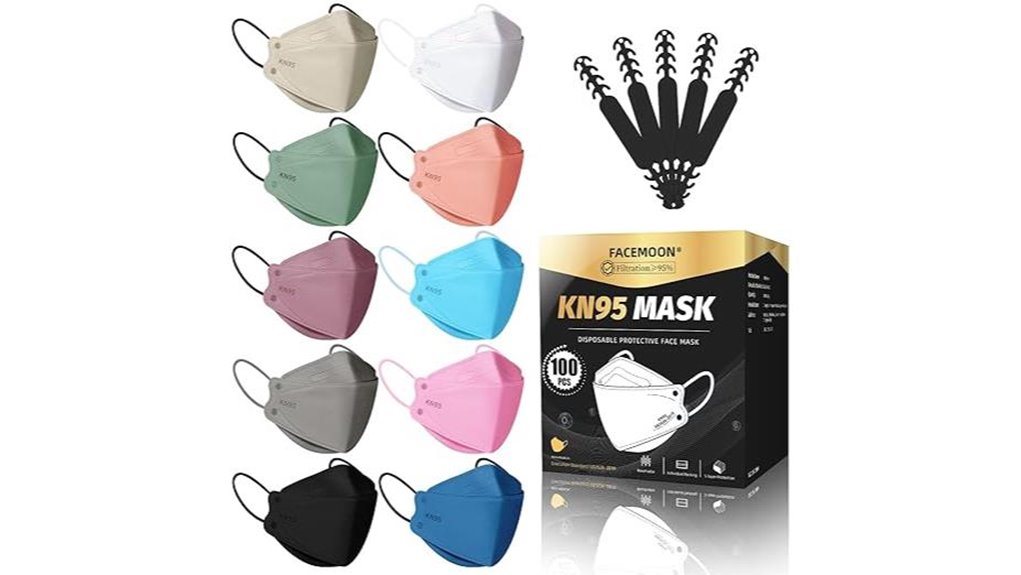 disposable kn95 mask pack