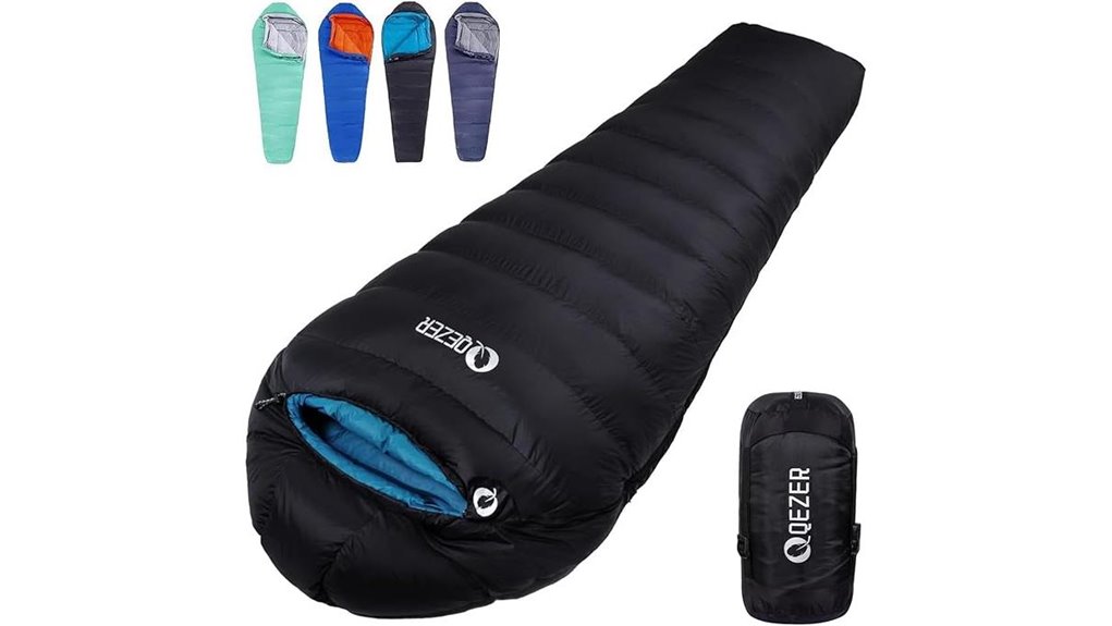 down backpacking sleeping bag
