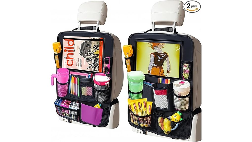 dual 10 pocket kick organizer