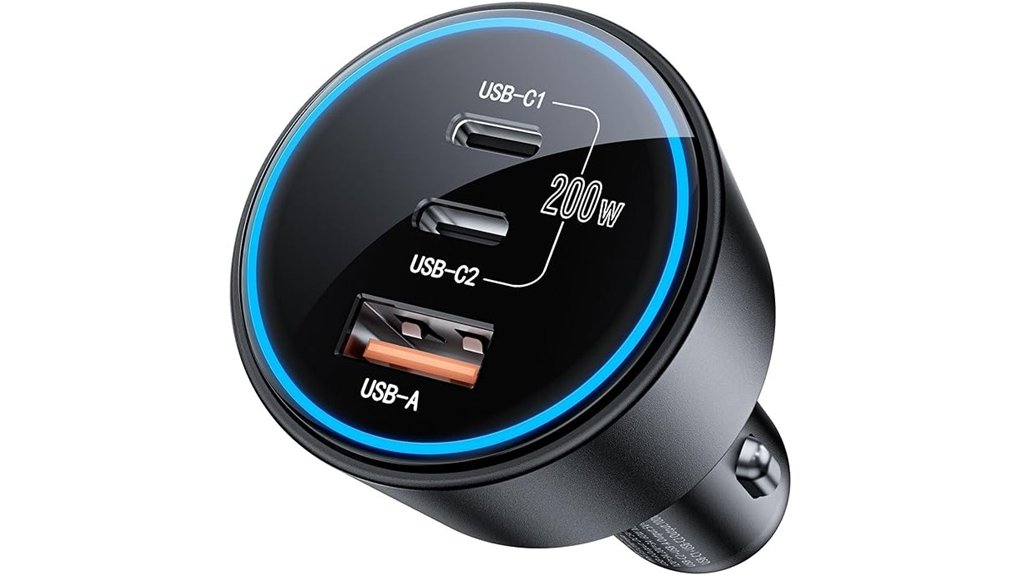 dual 200w usb c charger