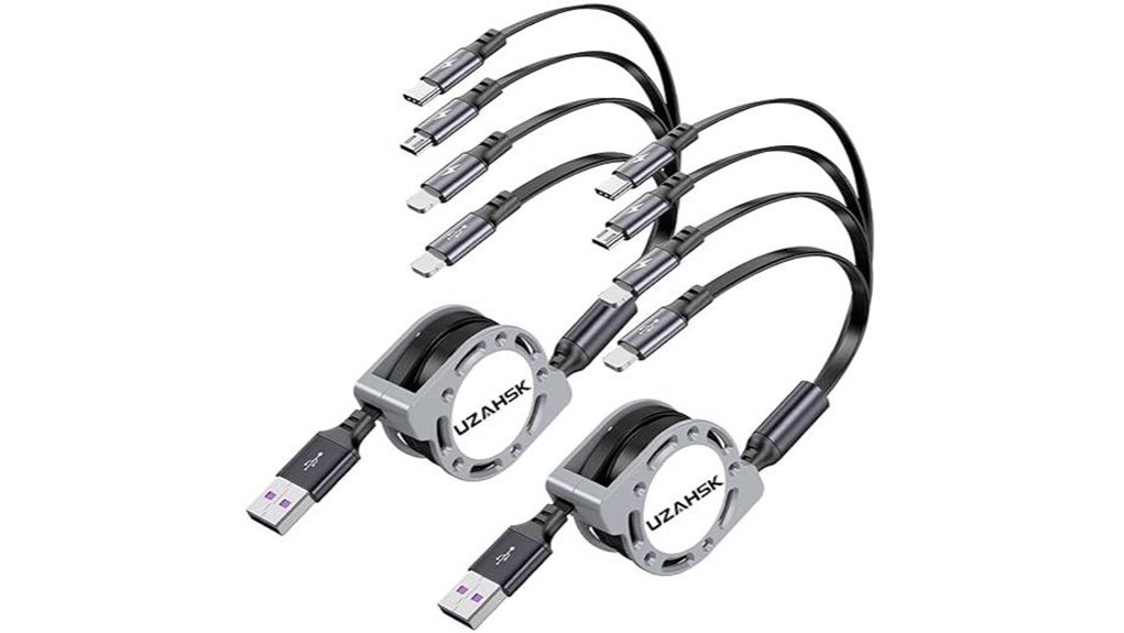 dual 4a retractable cable