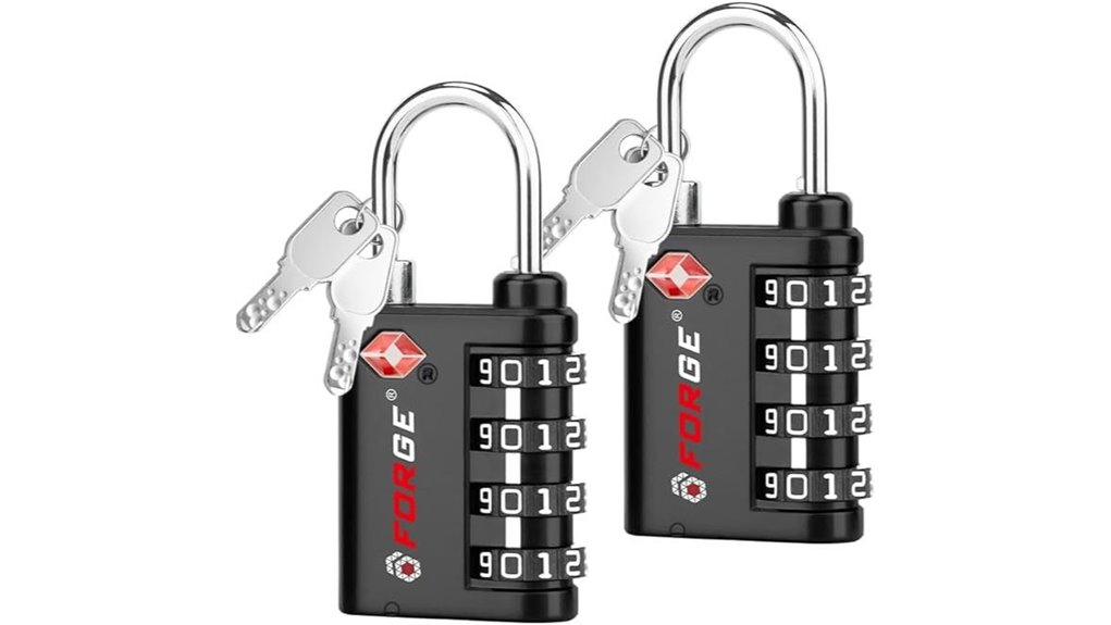 dual black tsa locks