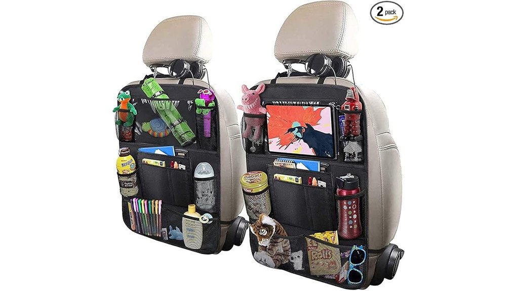 dual car backseat organizer