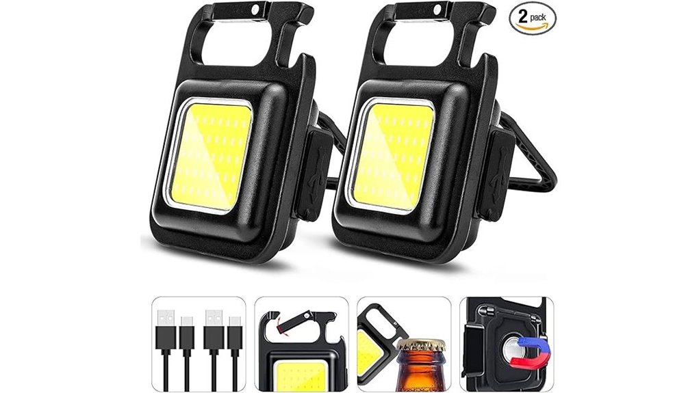 dual flashlight magnet bottle opener