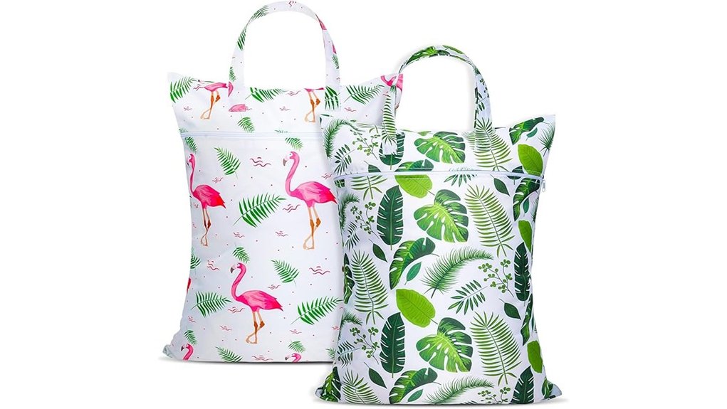 dual large waterproof bags