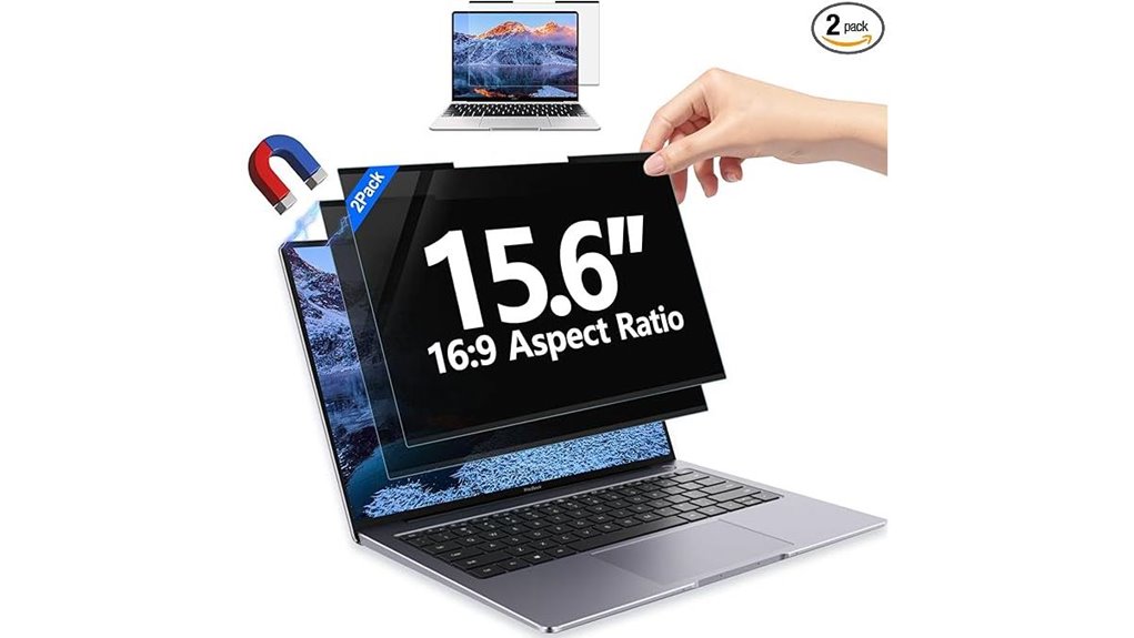dual magnetic 15 6 anti glare