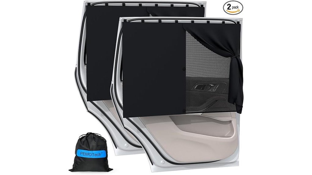 dual magnetic car shades