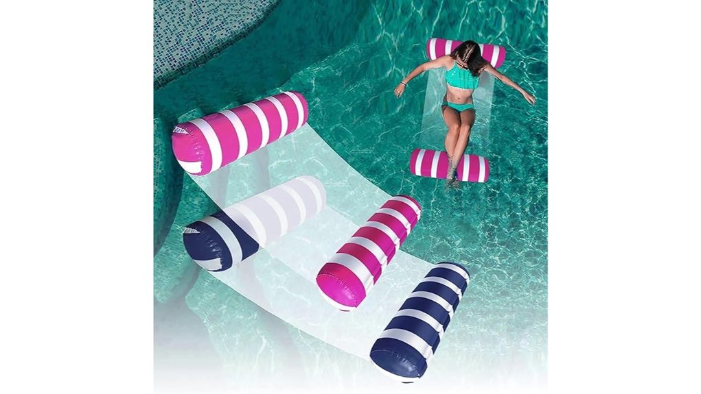 dual purpose floating pool hammocks