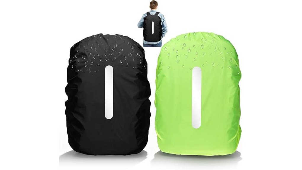 dual reflective backpack covers