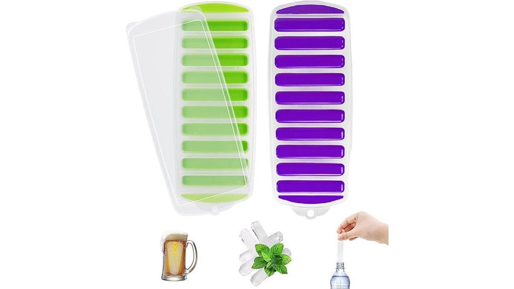 dual silicone ice stick tray