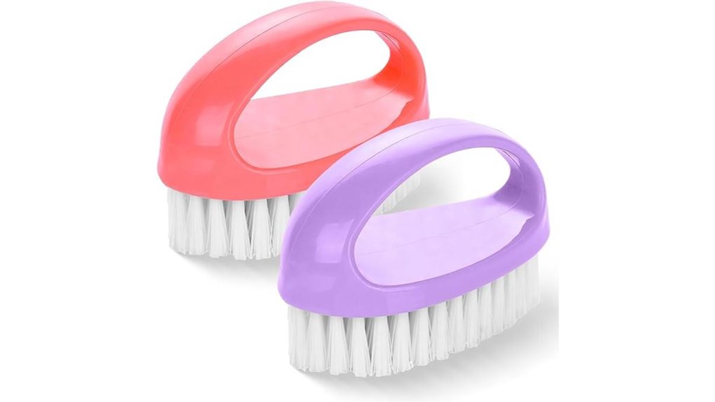 dual stiff nylon brushes