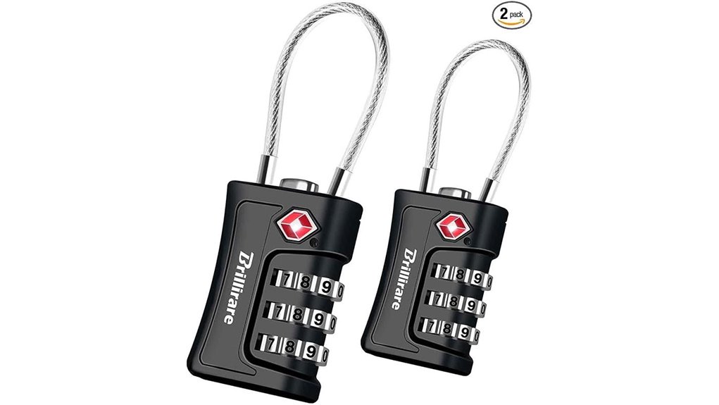 dual tsa waterproof padlocks