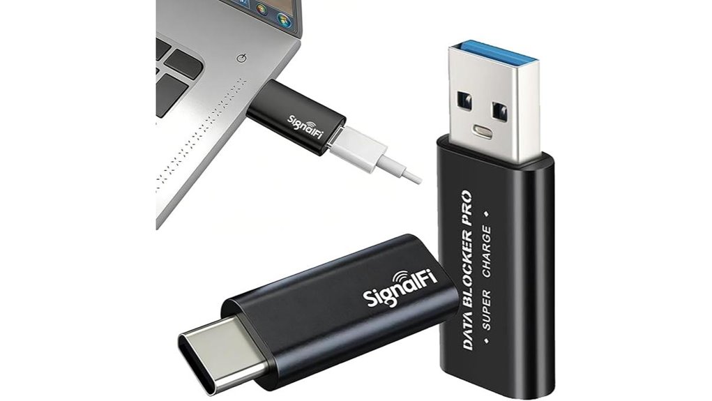 dual usb a c blockers