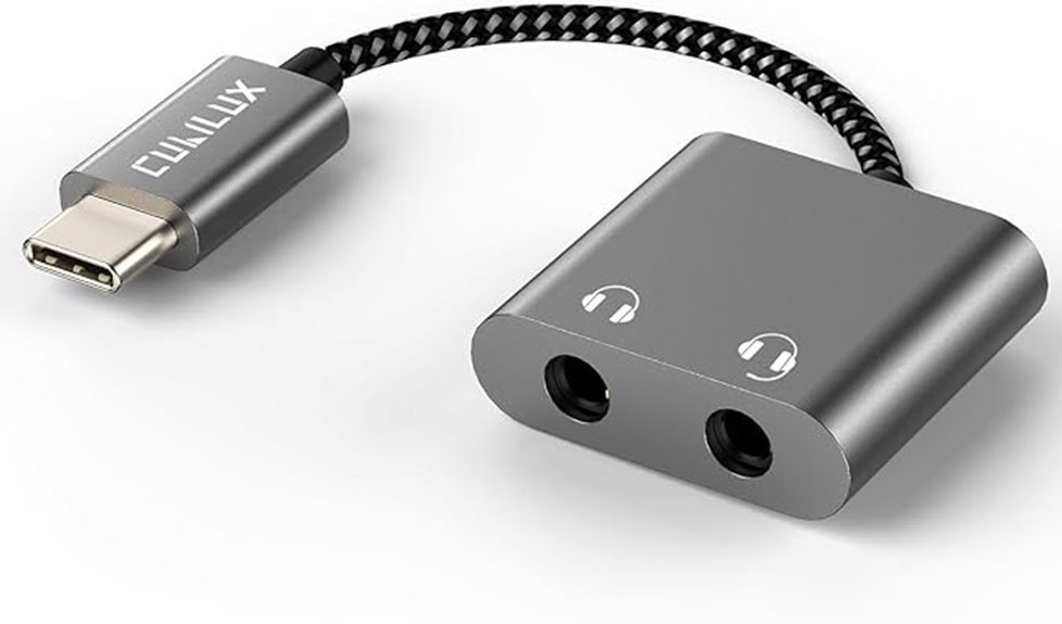 dual usb c headphone splitter