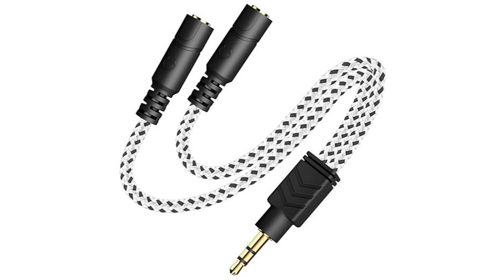 dukabel knitted 3 5mm splitter