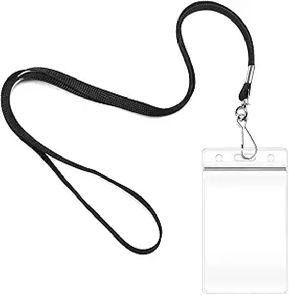 durable dual badge lanyards