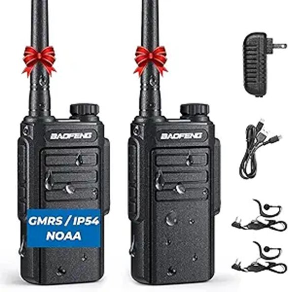 durable waterproof gmrs walkie talkie