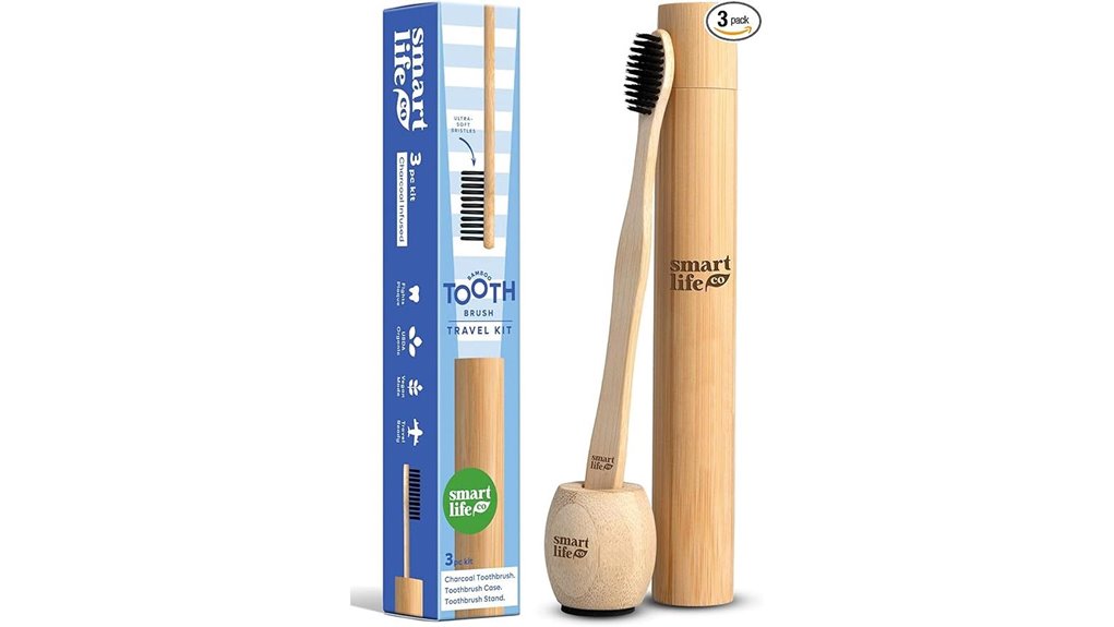 eco bamboo charcoal brush