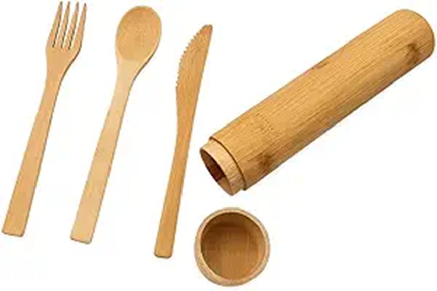 eco bamboo travel cutlery