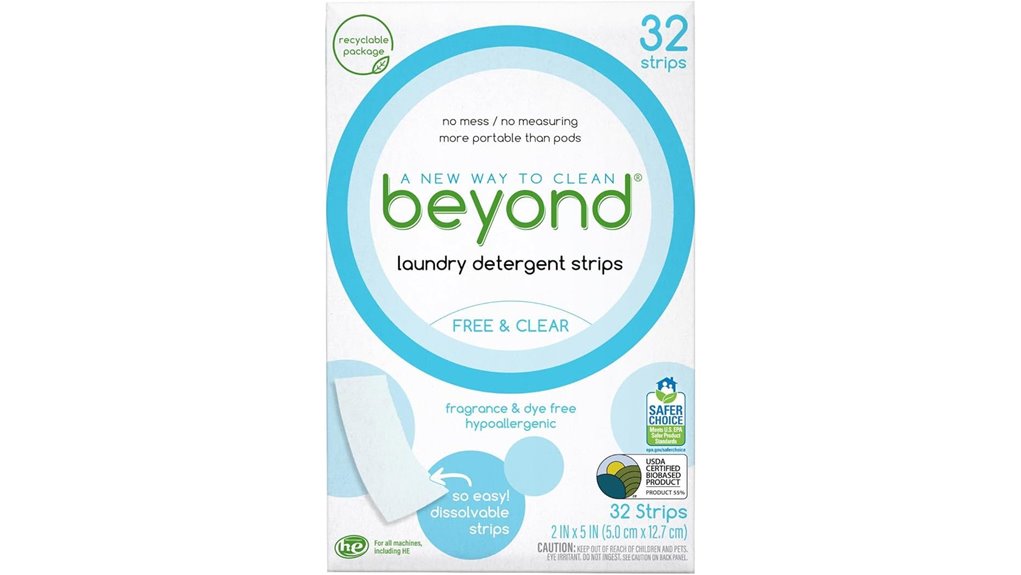 eco friendly hypoallergenic detergent strips