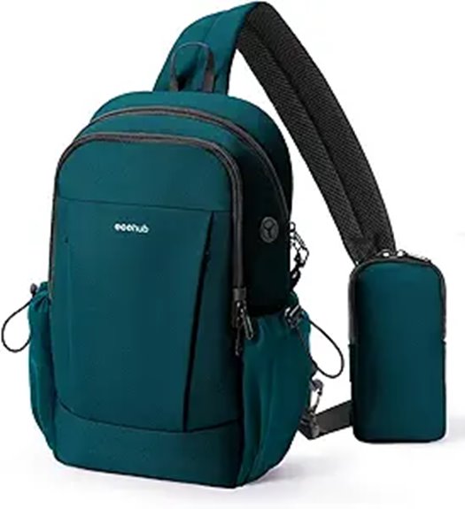 ecohub turquoise rfid backpack