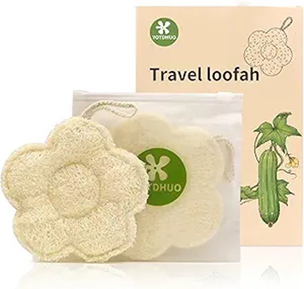 egyptian loofah travel set