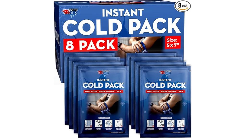 eight instant ice packs