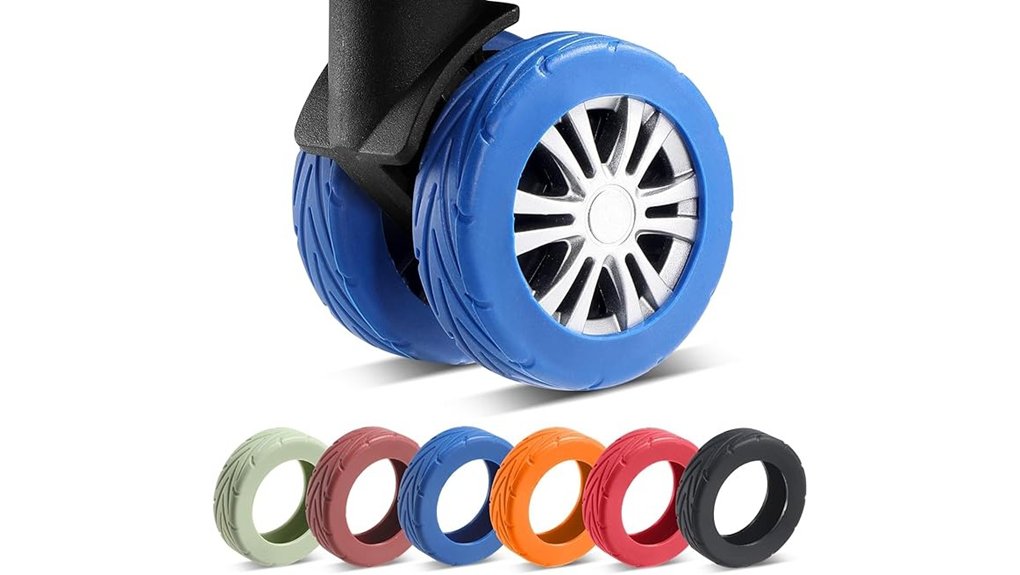 eight pack blue wheel covers